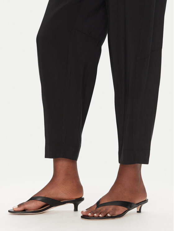 ACCESS FASHION ACCESS FASHION Spodnie materiałowe 53-5112-405 Czarny Regular Fit