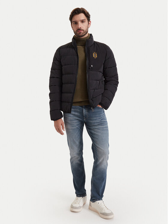 Aeronautica Militare Aeronautica Militare Žieminė striukė 262AB3074UCT04358 Juoda Regular Fit