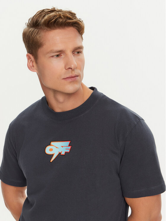 Off-White Off-White T-Shirt OMAA027F22JER0074641 Tmavomodrá Regular Fit