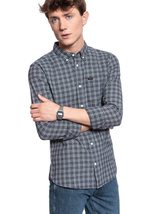 Lee Lee Camicia REFINED BUTTON DOWN Bianco Regular Fit