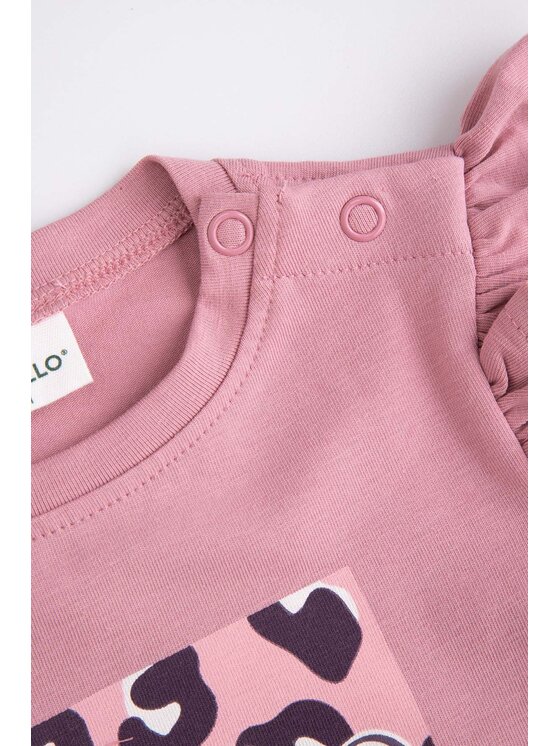 Coccodrillo Coccodrillo Body dziecięce ZC5112102LGD-033 Różowy Regular Fit
