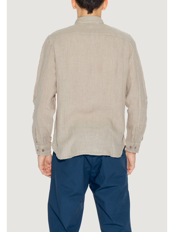 Blauer Blauer Πουκάμισο 24SBLUS01038 Μπεζ Long Fit