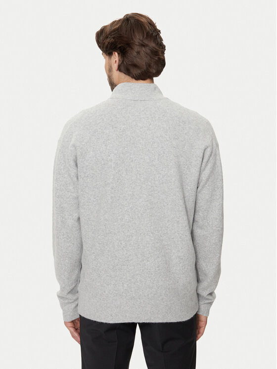 Calvin Klein Calvin Klein Sweter K10K113751 Szary Regular Fit