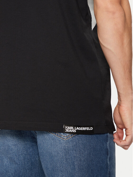 Karl Lagerfeld Jeans Karl Lagerfeld Jeans T-krekls A1M17045 Melns Regular Fit