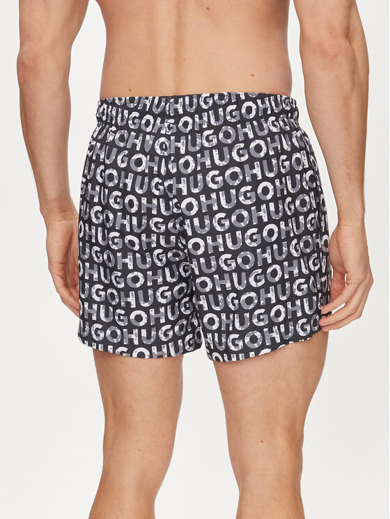 HUGO Hugo Badeshorts Tortuga 50474322 Schwarz Regular Fit