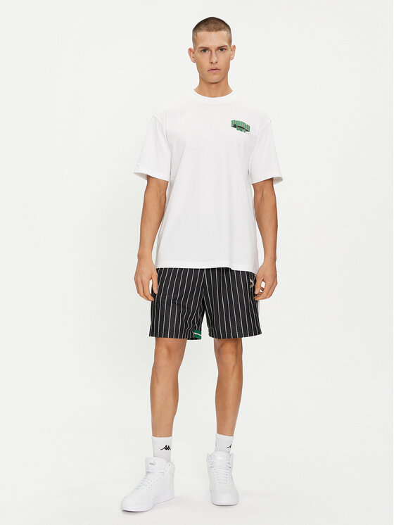 Puma Puma T-krekls For The Fanbase Graphic 624395 Balts Relaxed Fit