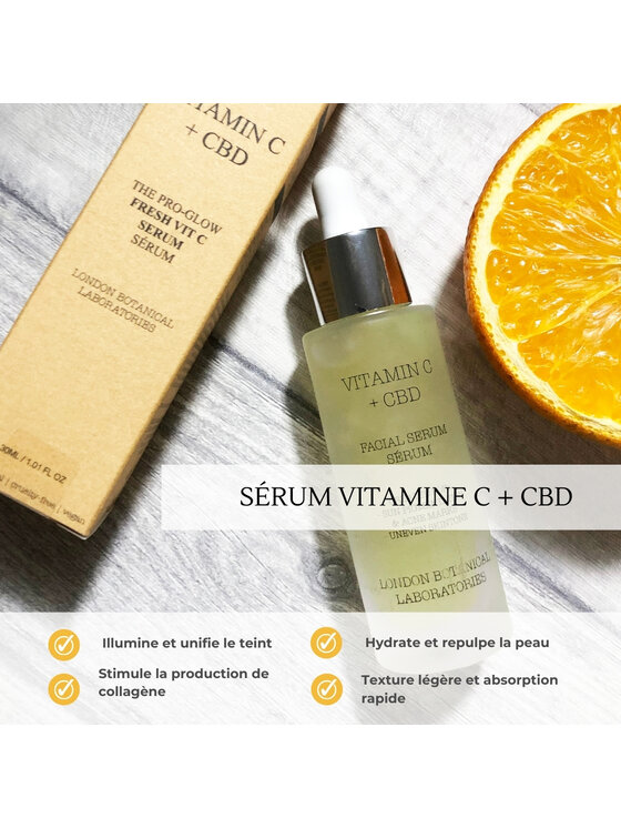 London Botanical Laboratories London Botanical Laboratories ErthSkin London z Witaminą C i CBD Rozświetlające Serum