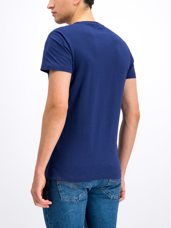 Versace Jeans Versace Jeans T-Shirt B3GTB76R Σκούρο μπλε Slim Fit