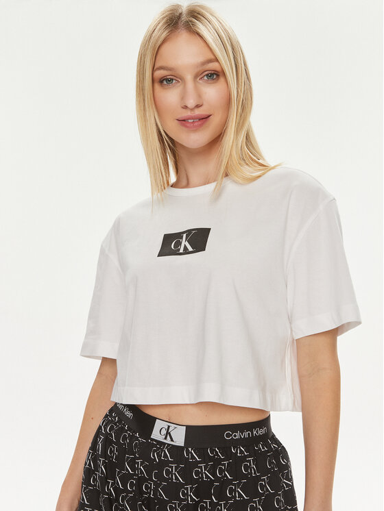 Calvin Klein Underwear Calvin Klein Underwear Piżama 000QS7180E Granatowy Relaxed Fit