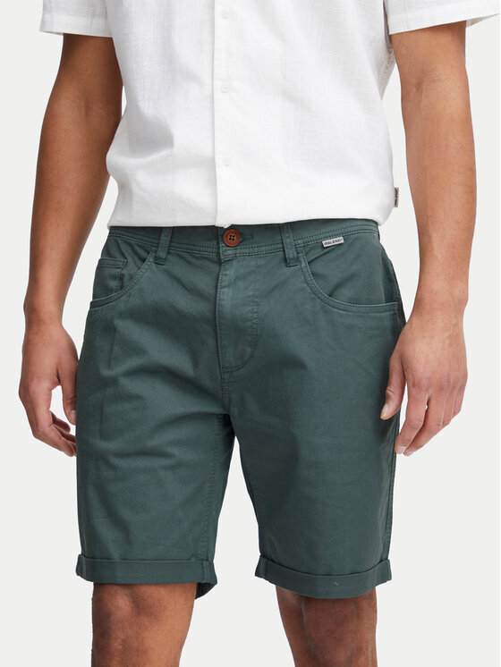 Blend Blend Šortky z materiálu 20716713 Zelená Slim Fit