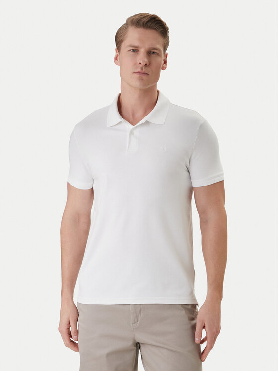 Calvin Klein Calvin Klein Polokošile LV04LC254G Bílá Slim Fit