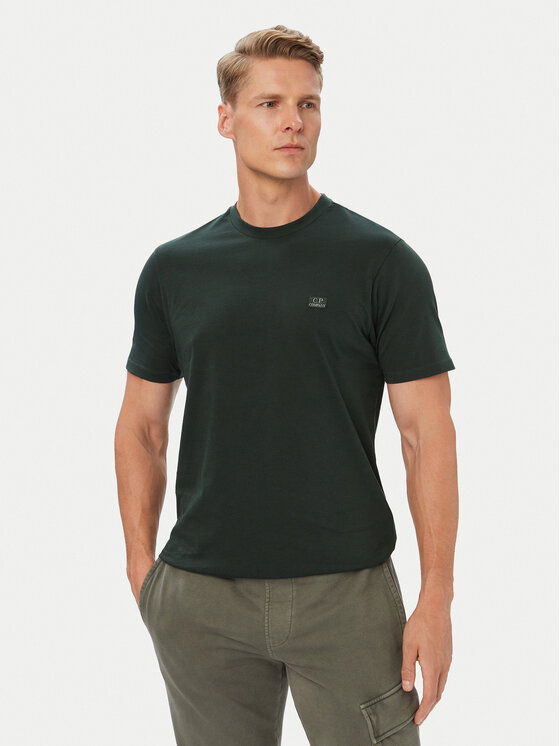 C.P. Company Tricou 21CMTS726A005100W Verde Regular Fit