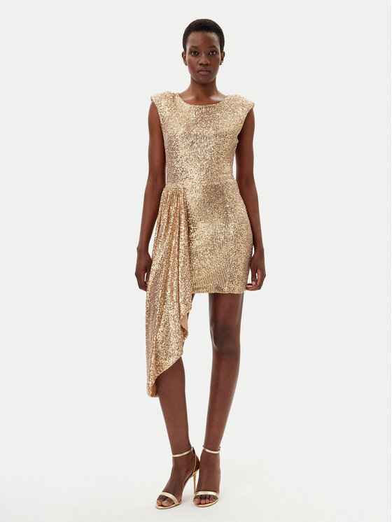 Gaudi Gaudi Abito da cocktail 511FD14008 Oro Regular Fit