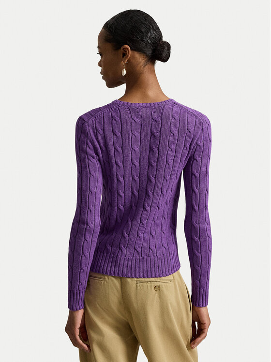 Polo Ralph Lauren Polo Ralph Lauren Sweter 211971869503 Fioletowy Slim Fit