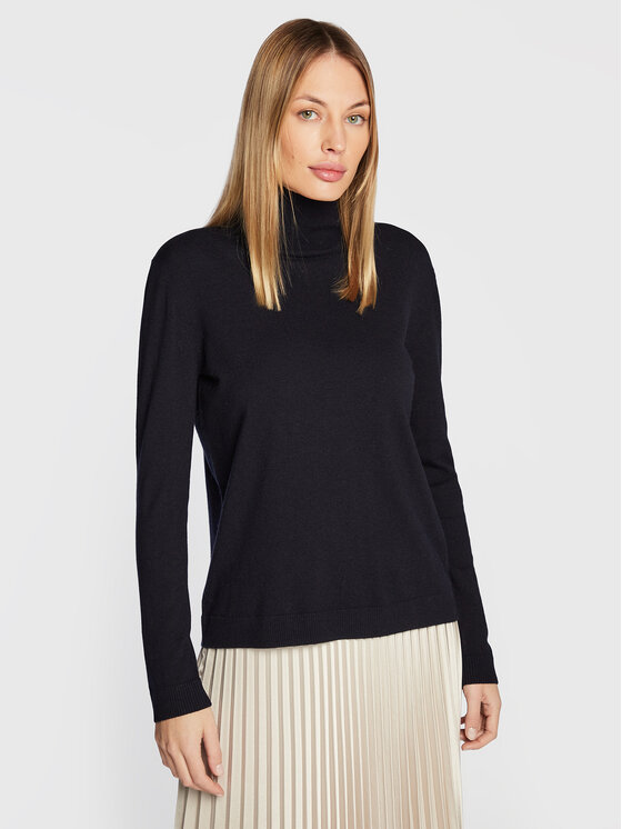 Weekend Max Mara Bluză cu gât Ofridi 53660323 Bleumarin Regular Fit 53660323 imagine noua