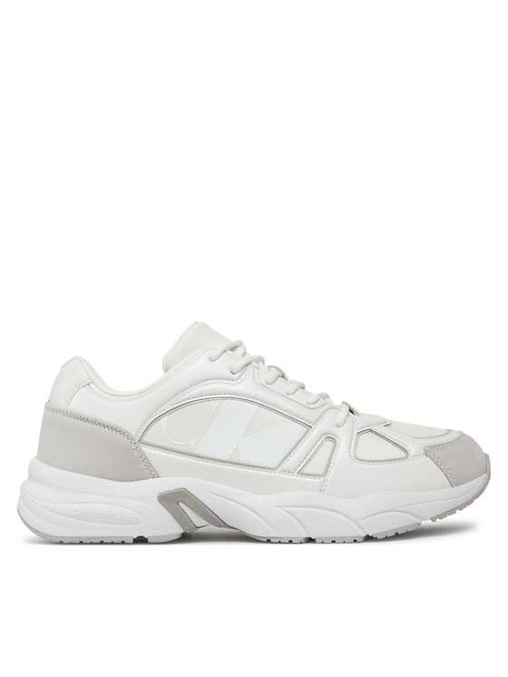 Calvin Klein Jeans Snīkeri Retro Tennis Low Mix Nbs Lum YM0YM00882 Balts