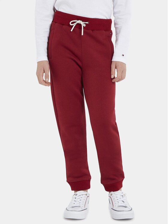 Tommy Hilfiger Pantaloni trening Monotype KB0KB08278 M Vișiniu Regular Fit