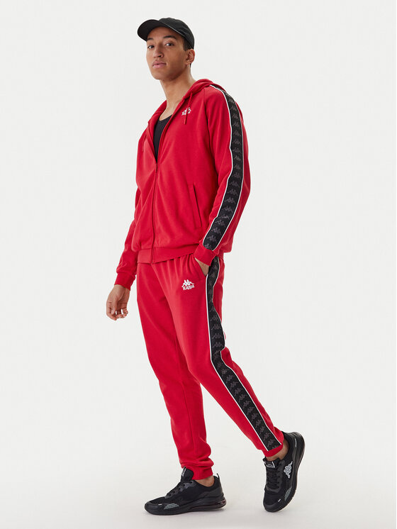 Kappa Kappa Spodnie dresowe Banda Alanz 3 321Y8FW Czerwony Comfort Fit