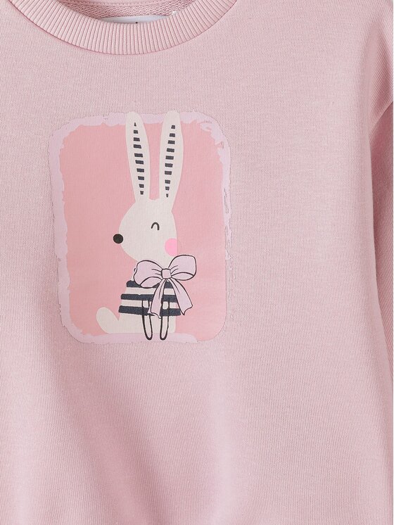minoti minoti Bluza 30FLEECE106 Różowy Regular Fit