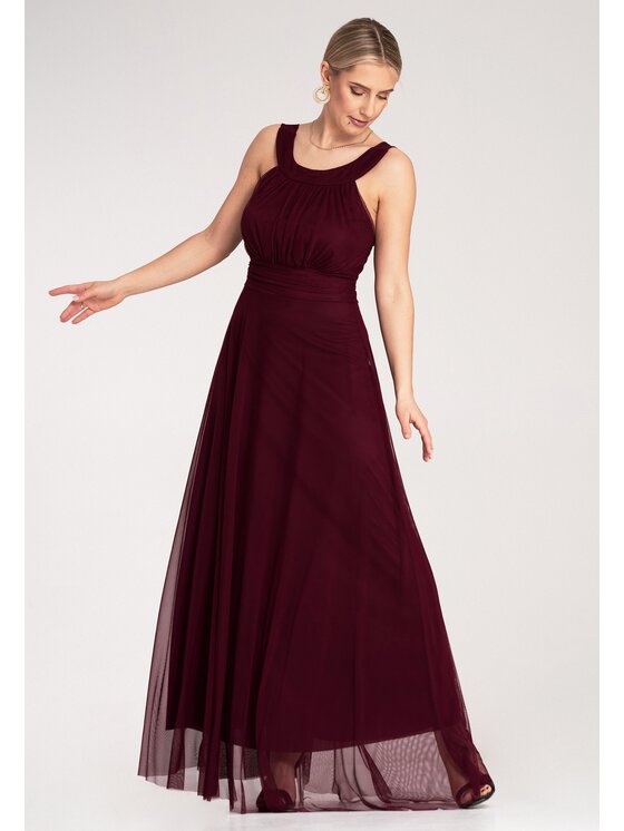 FIGL FIGL Abito da sera M1171 Bordeaux Flared Fit