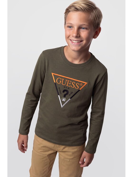 Guess Kids Guess Kids T-Shirt 185356 Zielony Classic Fit