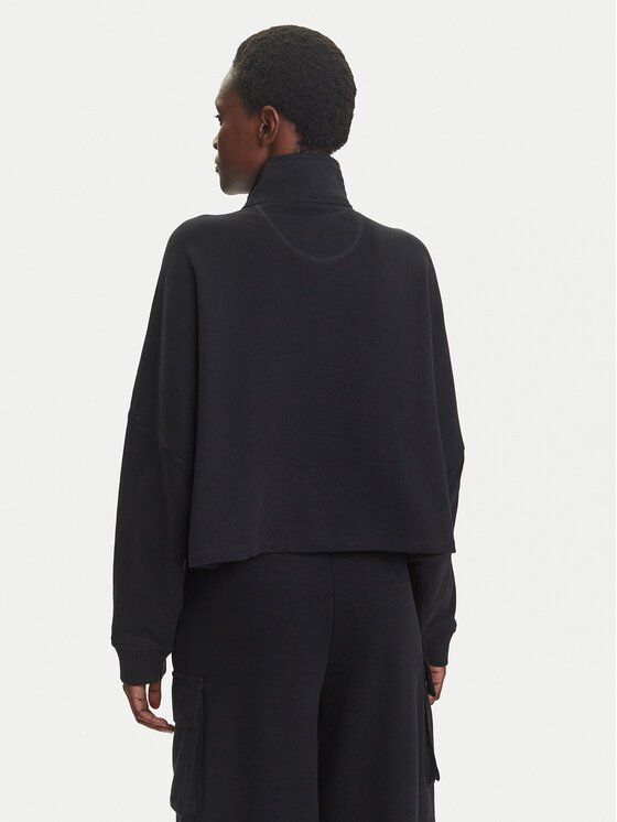 adidas adidas Bluză Essentials French Terry IW5726 Negru Oversize