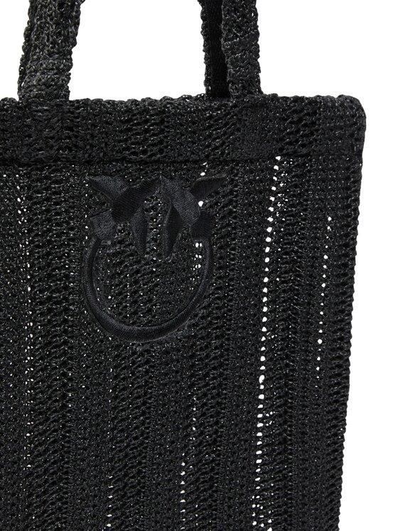 PINKO PINKO Borsa Easy tote bag rafia Nero