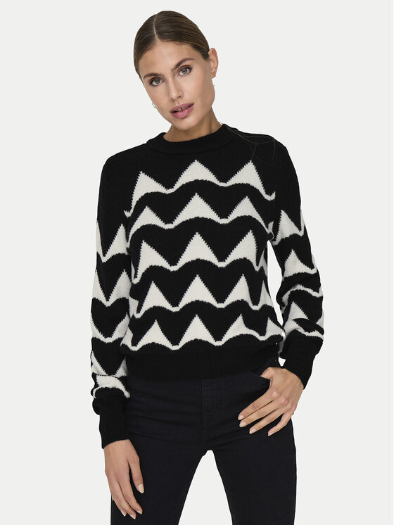 JDY JDY Pulover Tina 15330567 Negru Regular Fit