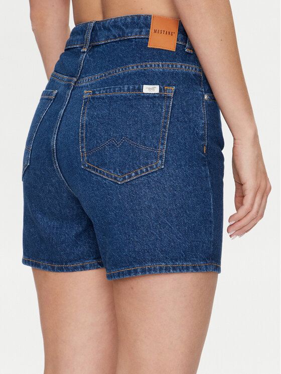 Mustang Mustang Džinsiniai šortai Charlotte 1015220 Tamsiai mėlyna Comfort Fit
