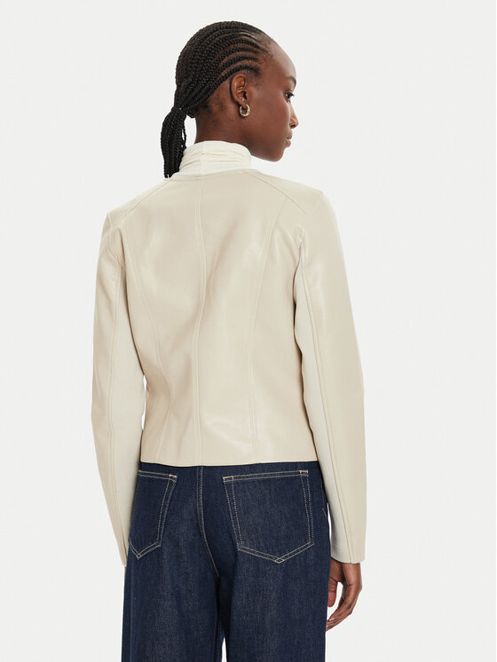 Vero Moda Vero Moda Jacke aus Kunstleder Riley 10302441 Beige Slim Fit
