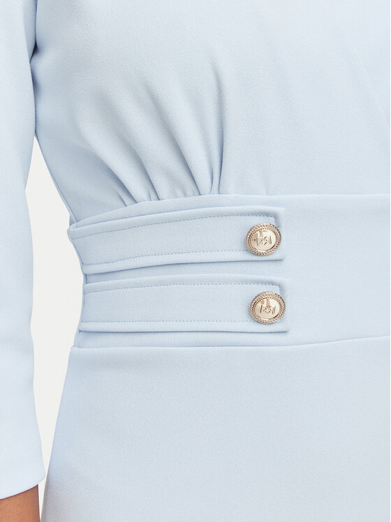 Rinascimento Rinascimento Coctailkleid CFC0131070003 Hellblau Slim Fit