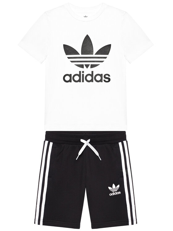 adidas adidas Komplet majica in kratke hlače Set GP0194 Črna Regular Fit