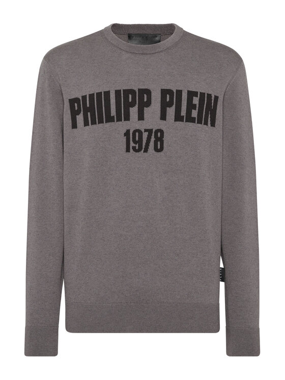 PHILIPP PLEIN PHILIPP PLEIN S dlhými rukávmi 22873 Sivá Regular Fit