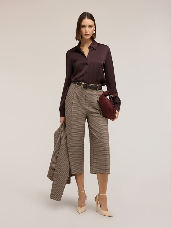 Motivi Motivi Pantaloni di tessuto P103Q104629N0S1 Marrone Over Fit