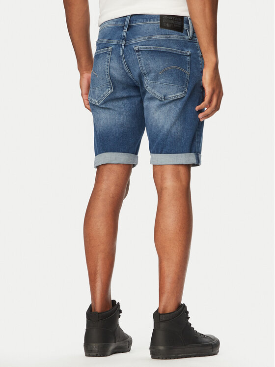 G-Star Raw G-Star Raw Džinsiniai šortai D10481-8968 Mėlyna Regular Fit