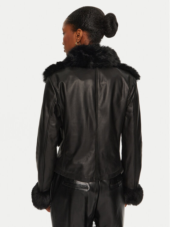 YES LONDON YES LONDON Lederjacke NP1994/ECO Schwarz Regular Fit