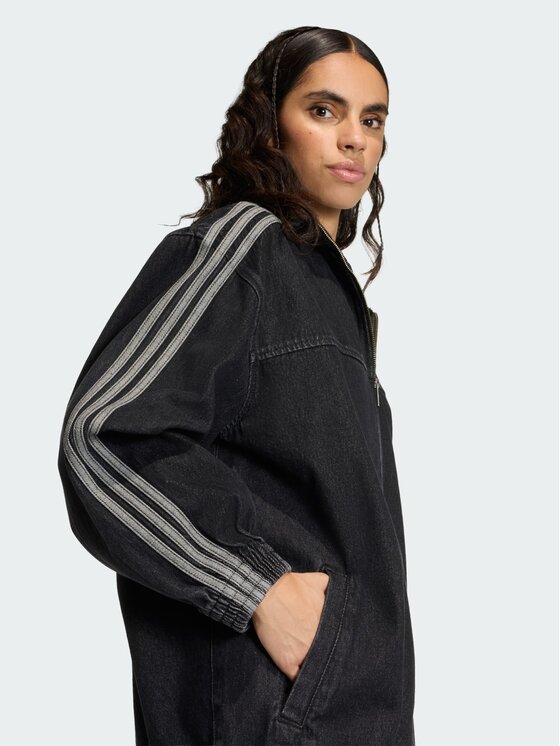 adidas adidas Bluza FIREBIRD ADILENIUM DENIM Czarny Regular Fit
