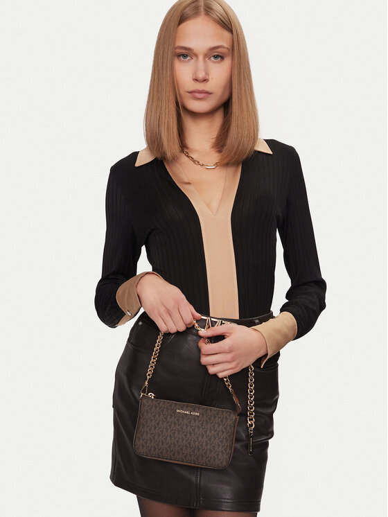 MICHAEL Michael Kors MICHAEL Michael Kors Ročna torba 32F1GJ6W6B Rjava