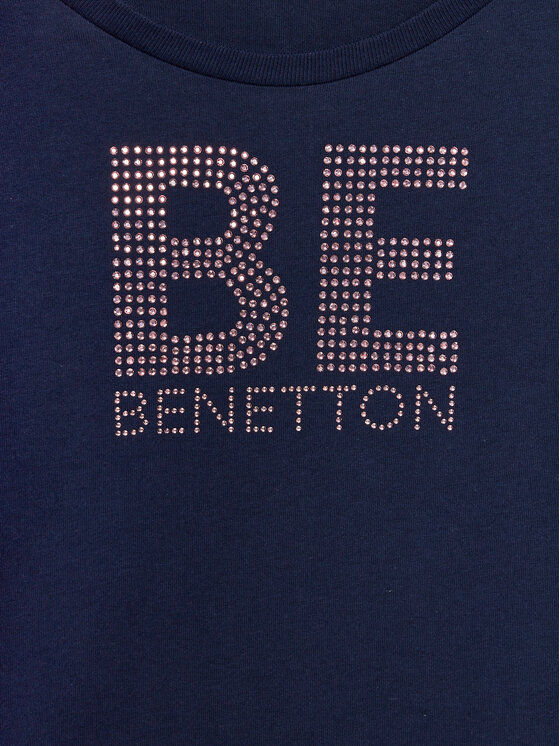 United Colors Of Benetton United Colors Of Benetton T-Shirt 3I1XC10JS Granatowy Regular Fit