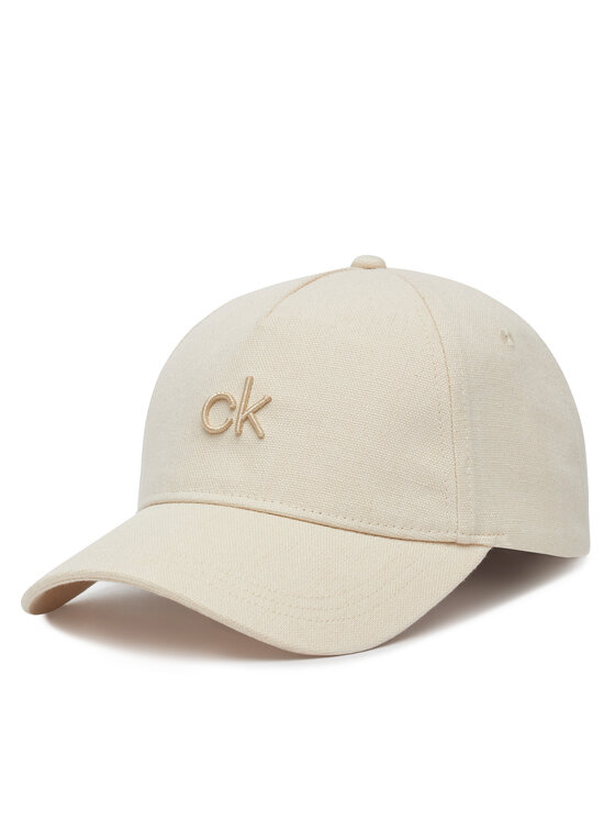 Șapcă Calvin Klein Raised Embroidery K60K613118 Écru