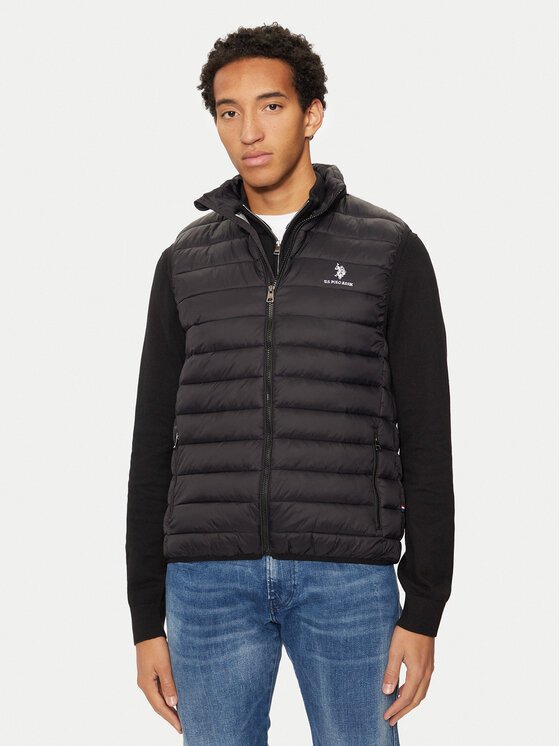 U.S. Polo Assn. U.S. Polo Assn. Vestă elegantă MUP3267 Negru Regular Fit