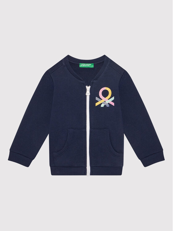 United Colors Of Benetton Bluză 3J70C5920 Bleumarin Regular Fit