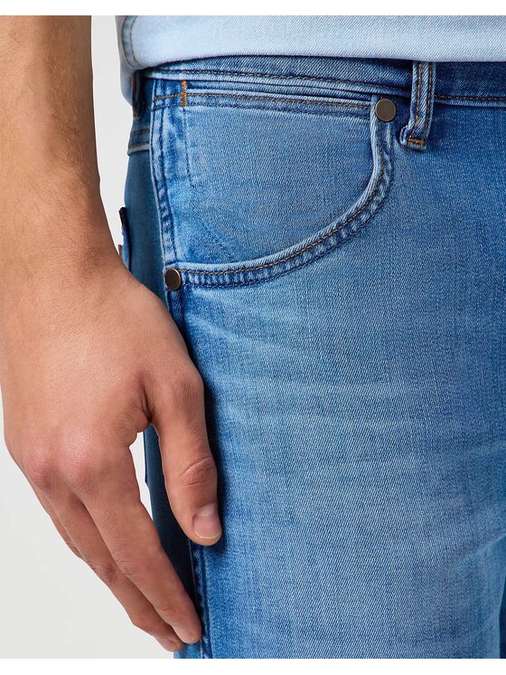 Wrangler Wrangler Jeansy LARSTON Niebieski Slim Fit