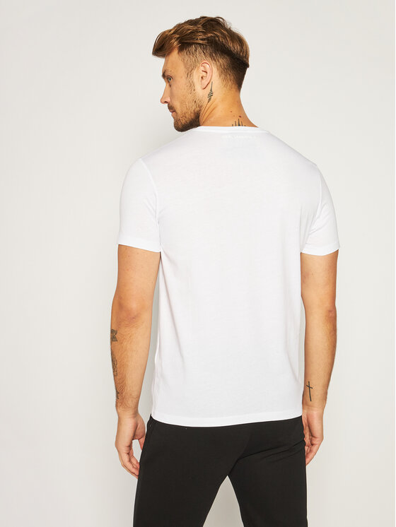 KARL LAGERFELD KARL LAGERFELD Marškinėliai Crewneck 755040 502224 Balta Regular Fit