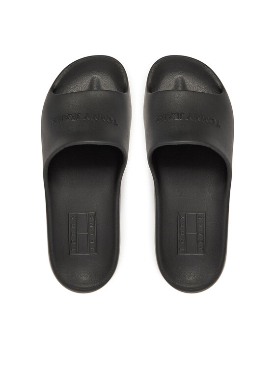 Tommy Jeans Tommy Jeans Klapki Tjw Chunky Pool Slide Ess EN0EN02879 Czarny