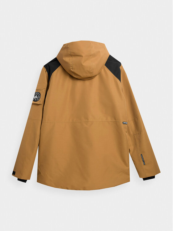 4F 4F Μπουφάν για snowboard 4FAW23TTJAM288 Μπεζ Regular Fit