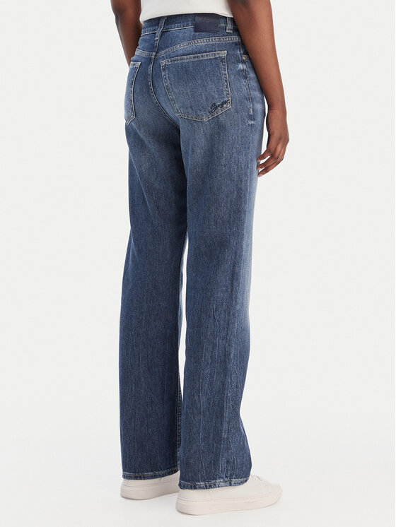 BOSS BOSS Jeans hlače Ada HR 50552376 Mornarsko modra Regular Fit