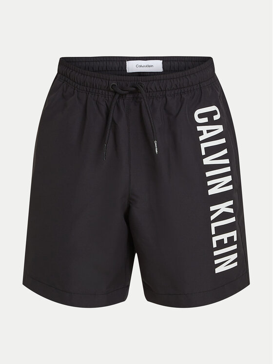 Calvin Klein Swimwear Plavecké šortky KV0KV00053 Čierna Regular Fit