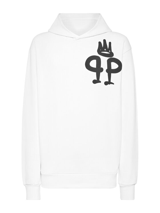 PHILIPP PLEIN PHILIPP PLEIN Mikina 9587 Bílá Regular Fit