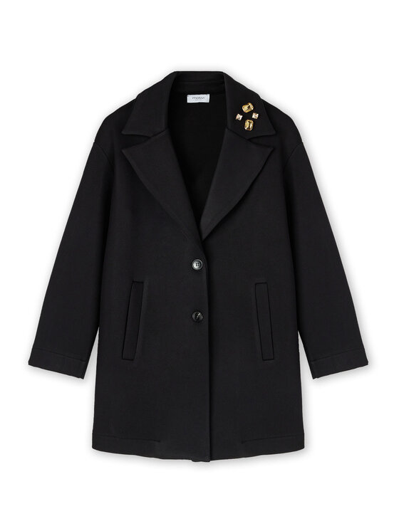 Motivi Motivi Cappotto invernale 0009W000133N033 Nero Over Fit